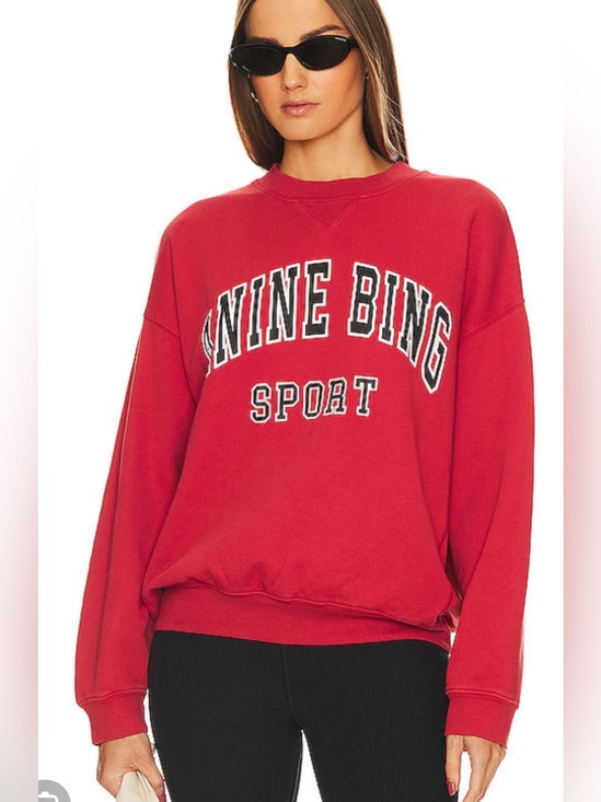 Anine Bing Tops - Anine Bing Jaci 'ANINE BING SPORT' Pullover Crewneck Sweatshirt
